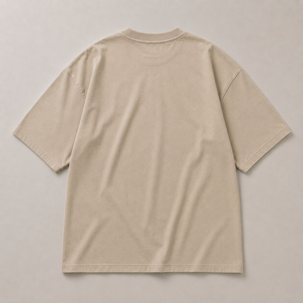 LUXECHO Minimal Oversized T-Shirt – Beige