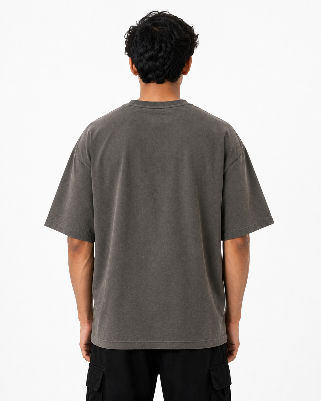 LUXECHO Signature Oversized T-Shirt – Charcoal Grey