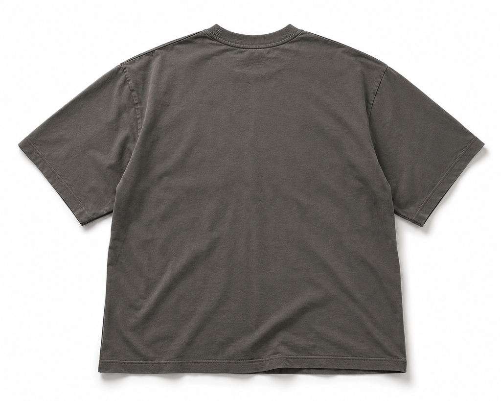 LUXECHO Signature Oversized T-Shirt – Charcoal Grey