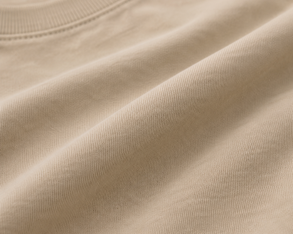 LUXECHO Minimal Oversized T-Shirt – Beige