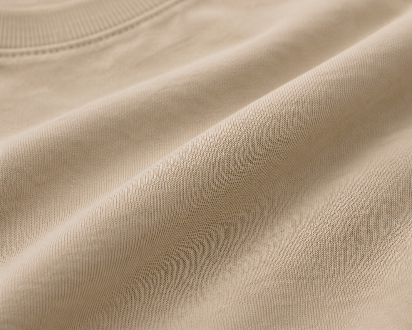 LUXECHO Minimal Oversized T-Shirt – Beige