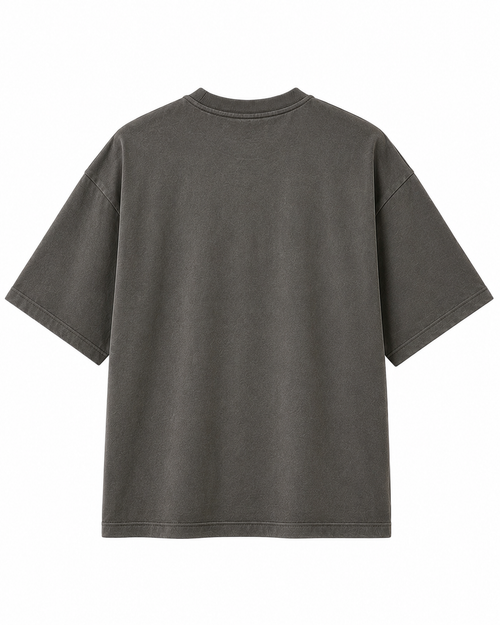 LUXECHO Signature Oversized T-Shirt – Charcoal Grey